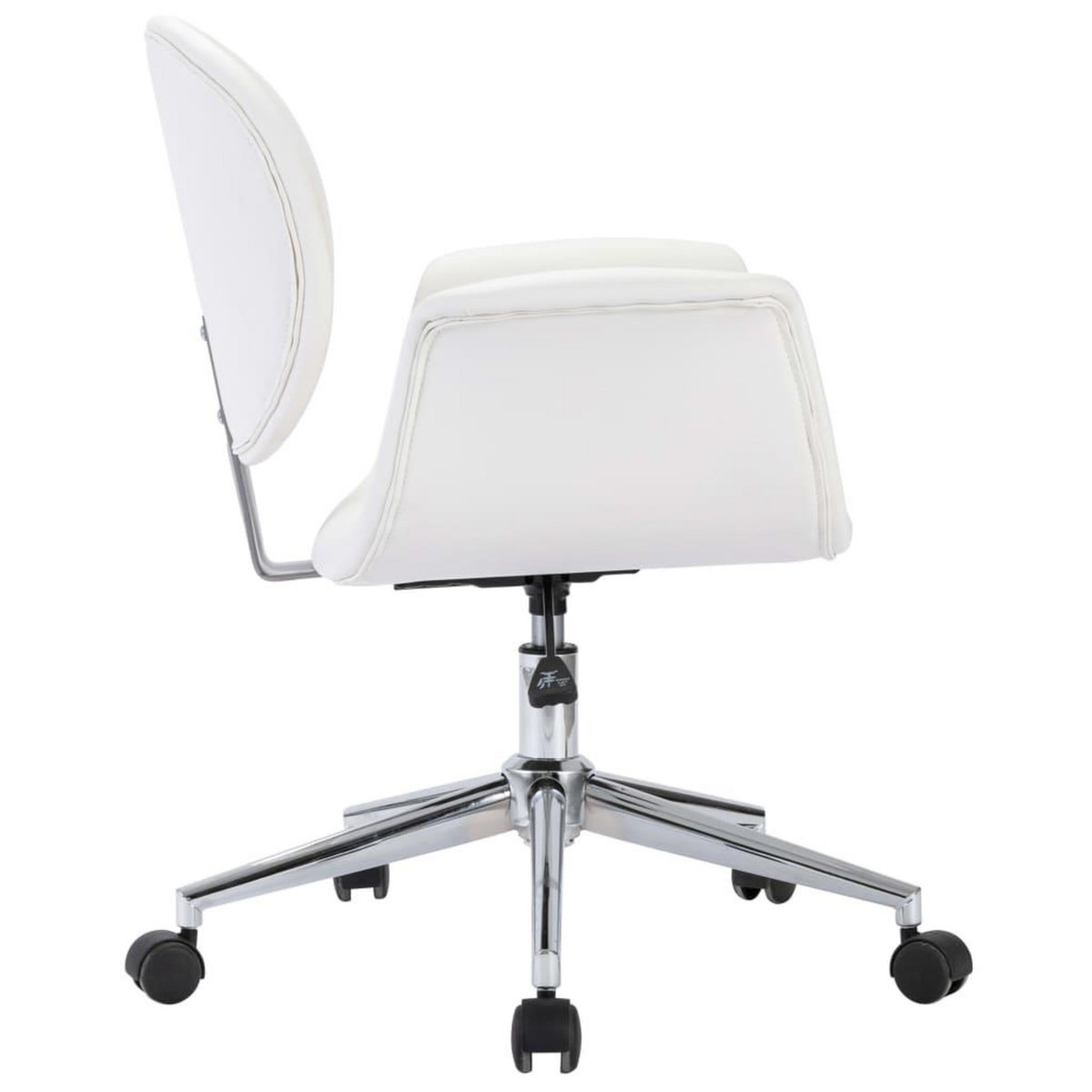VIDAXL Chaise pivotante de bureau Blanc Similicuir