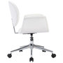 Voir la diapositive 4 : VIDAXL Chaise pivotante de bureau Blanc Similicuir