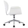 Voir la diapositive 4 : VIDAXL Chaise pivotante de bureau Blanc Similicuir