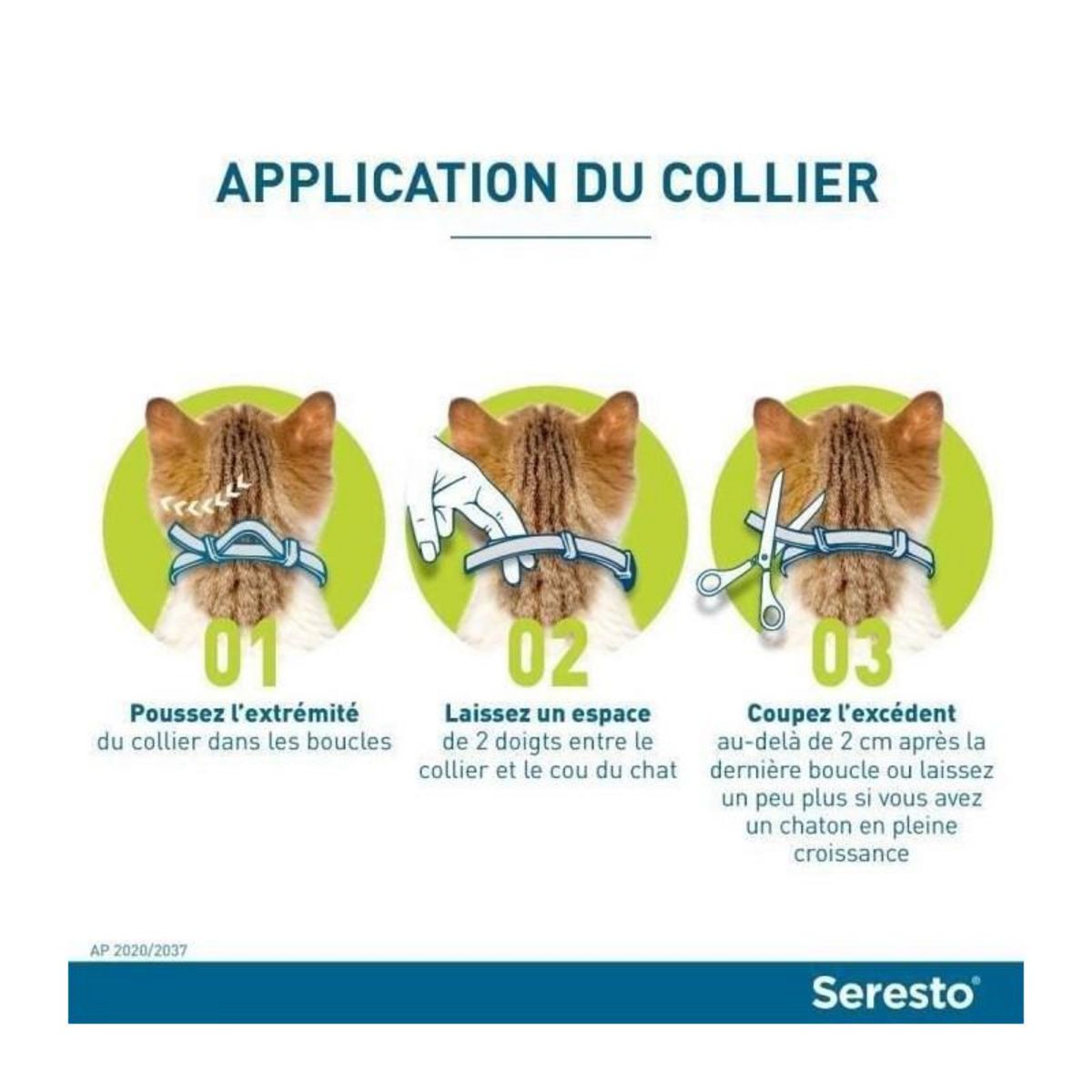 Seresto Seresto Chat - Collier Anti-Puces et Anti-Tiques pour Chats - 2 Colliers