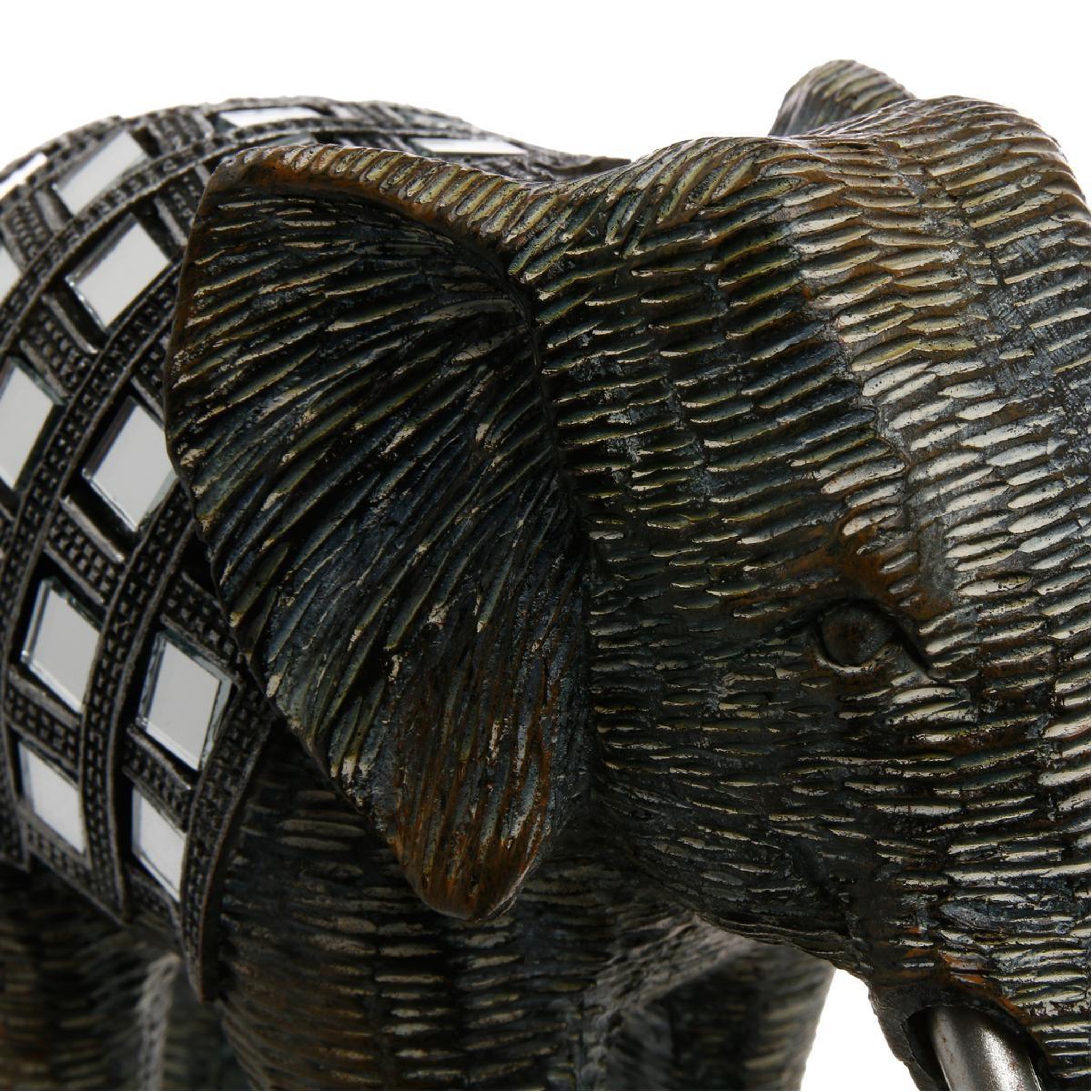 Voir la diapositive 2 : ATMOSPHERA Statue déco  sculpture eléphant  13cm gris