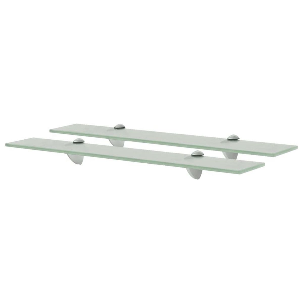 VIDAXL Etageres murales 2 pcs Verre 60x20 cm 8 mm