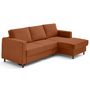 Voir la diapositive 6 : LISA DESIGN Jake - canapé d'angle droit 4 places convertible avec coffre en fausse fourrure