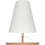 Voir la diapositive 2 : ATMOSPHERA Lampe en bambou Scandi - Diam. 20 cm - Blanc
