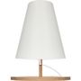 Voir la diapositive 2 : ATMOSPHERA Lampe en bambou Scandi - Diam. 20 cm - Blanc