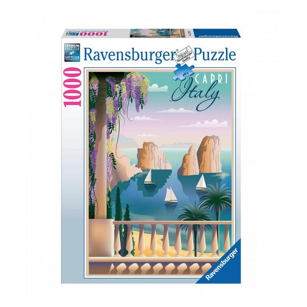 RAVENSBURGER Puzzle 1000 p - carte postale de capri