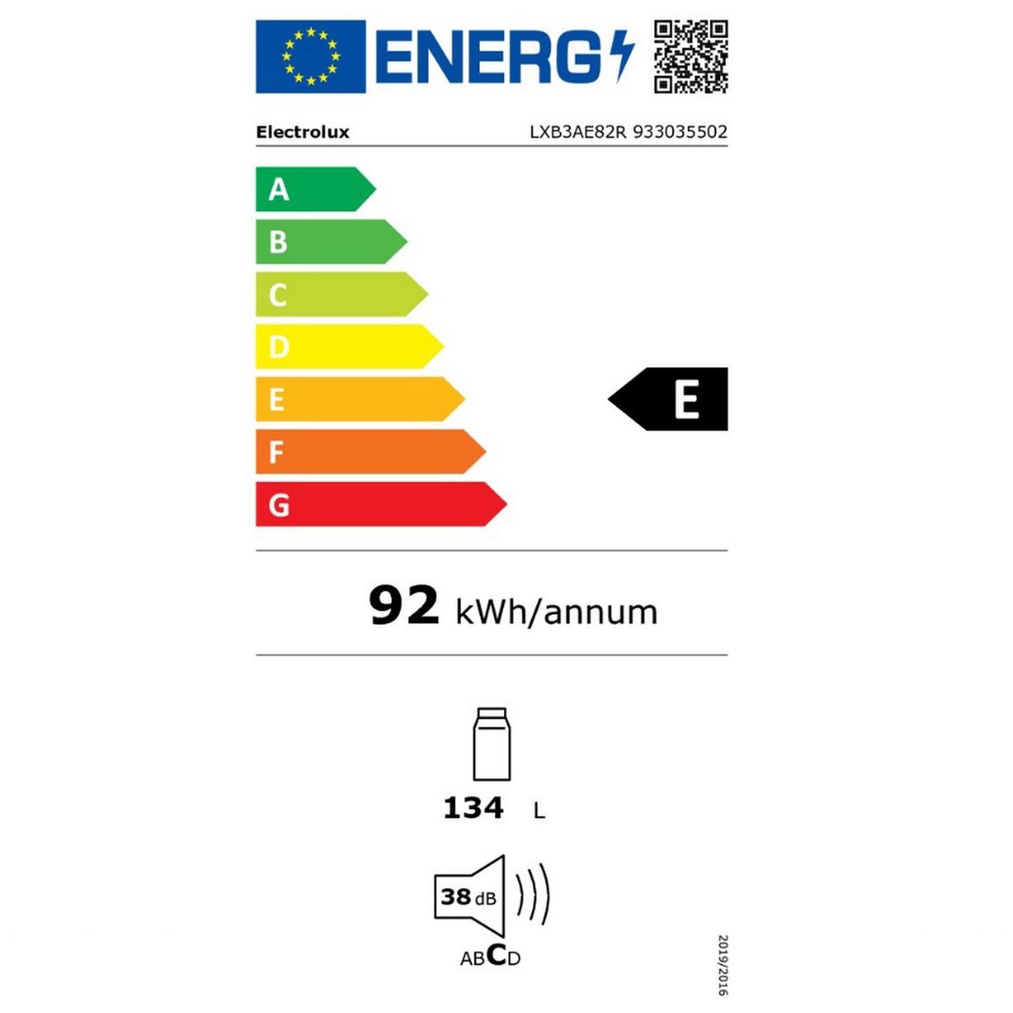Voir la diapositive 5 : ELECTROLUX Réfrigérateur 1 porte intégrable à pantographe 134l - lxb3ae82r