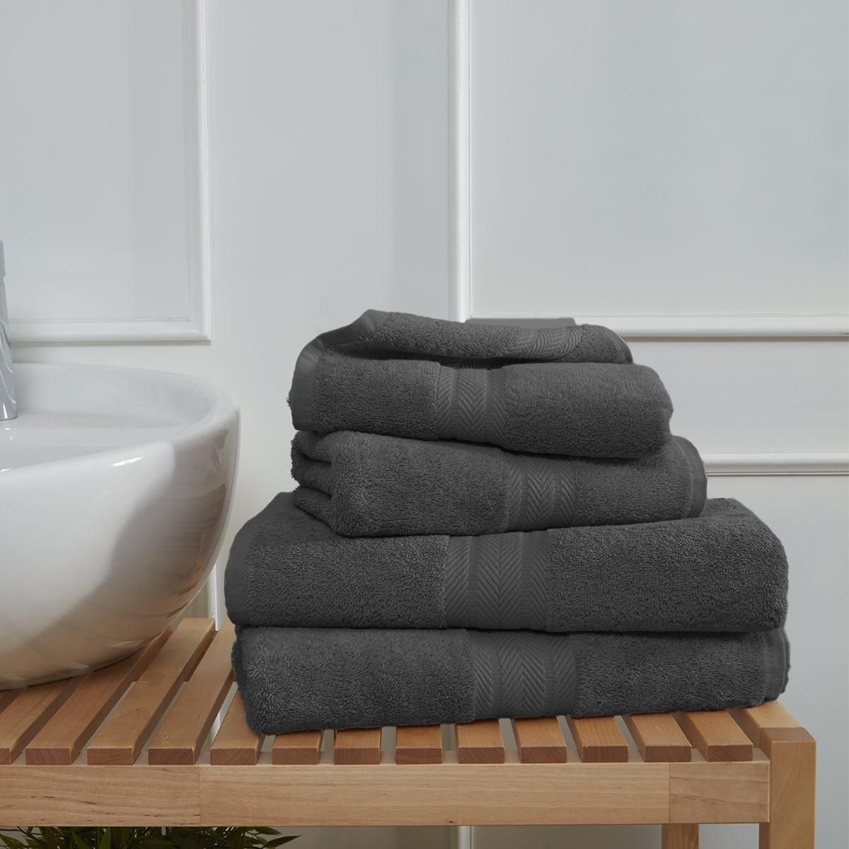 Sensei Maison Ensemble de bain 4 pièces (2 draps de bain + 2 serviettes de toilette) LUXURY