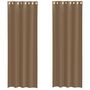 Voir la diapositive 2 : VIDAXL Rideaux en voile avec œillets 2 pcs marron clair