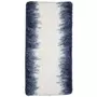 GUY LEVASSEUR Tapis de bain en polyester fantaisie bleu et blanc 60x120cm