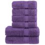 Voir la diapositive 1 : VIDAXL Ensemble de serviettes de qualité supérieure SOLUND 6pcs violet