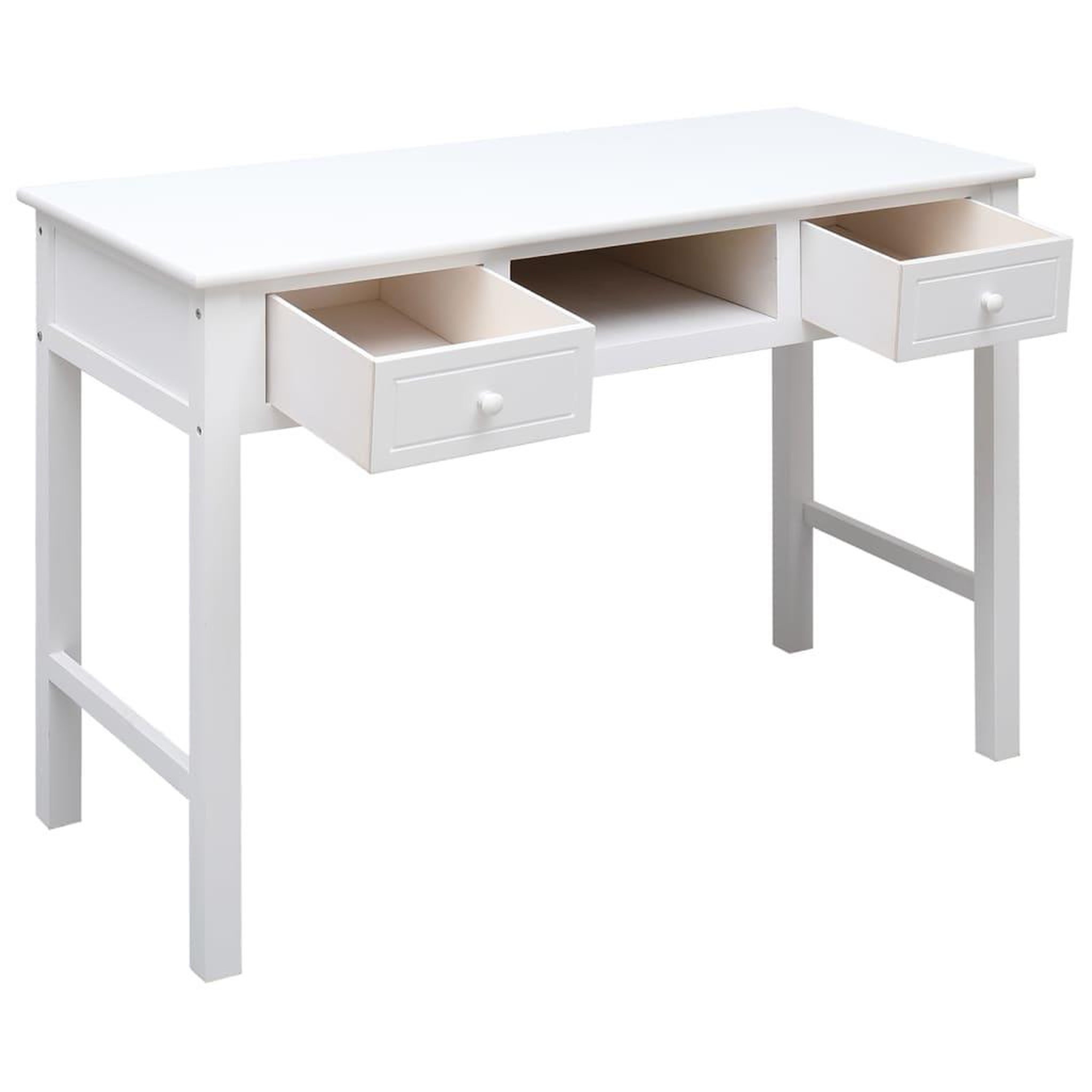Voir la diapositive 3 : VIDAXL Buffet Blanc 108x45x76 cm Bois de Paulownia massif