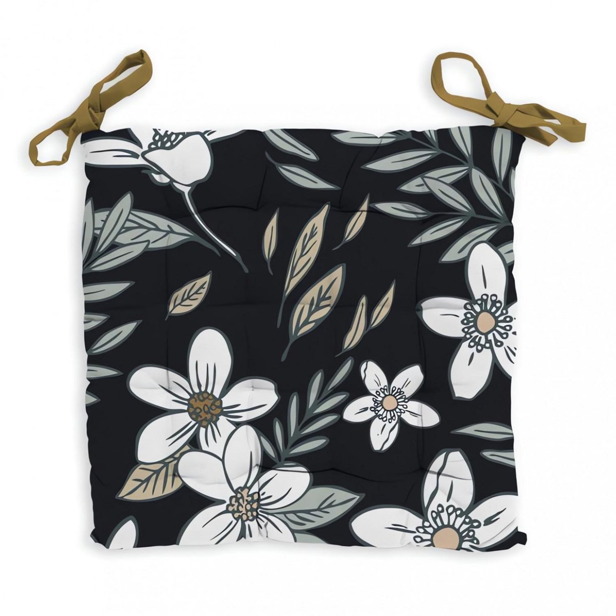 SOLEIL D'OCRE Dessus de chaise capitonné 40x40x5 cm MANON, par Soleil d'Ocre