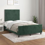 Voir la diapositive 1 : VIDAXL Cadre de lit sans matelas vert fonce 120x200 cm velours