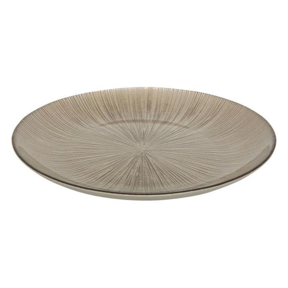 SECRET DE GOURMET Lot de 6 Assiettes Plates  Gloria  28cm Champagne