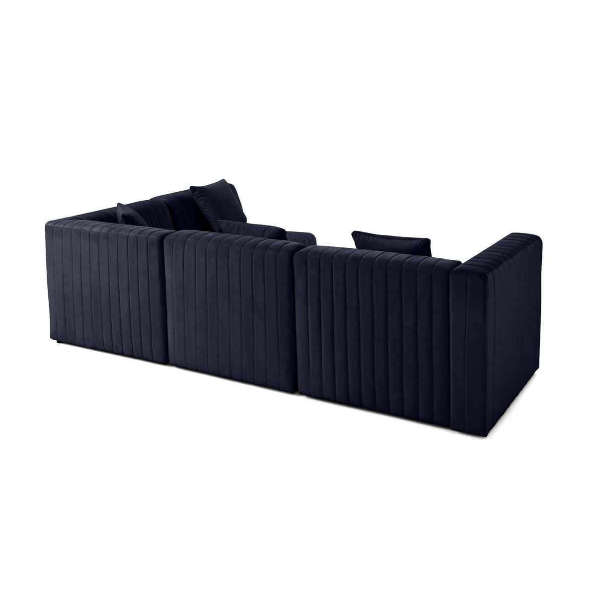 LISA DESIGN Nova - canapé modulable d'angle droit - 5 places - en velours