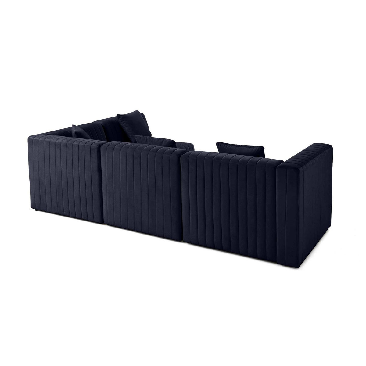 LISA DESIGN Nova - canapé modulable d'angle droit - 5 places - en velours