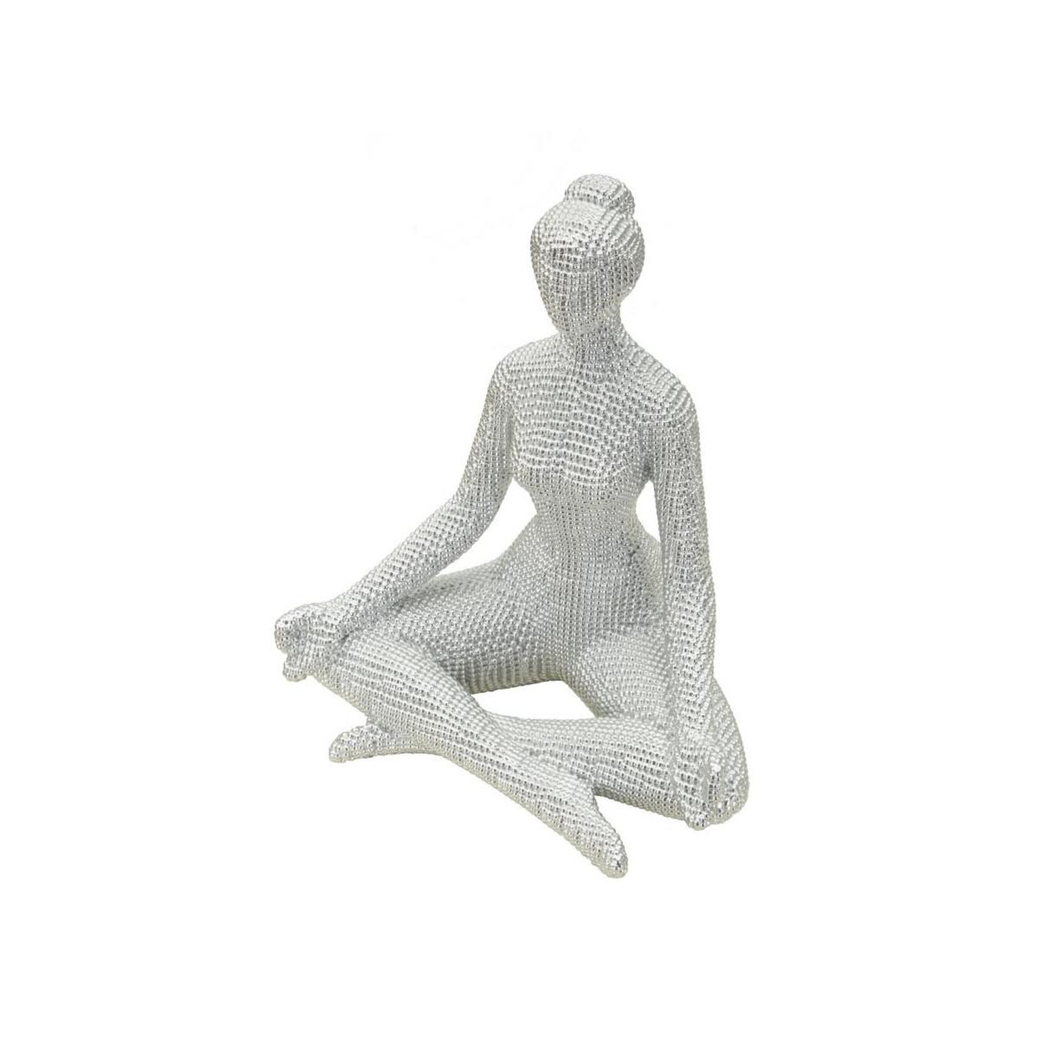 Voir la diapositive 3 : Paris Prix Statuette yoga femme  donnina  23cm argent