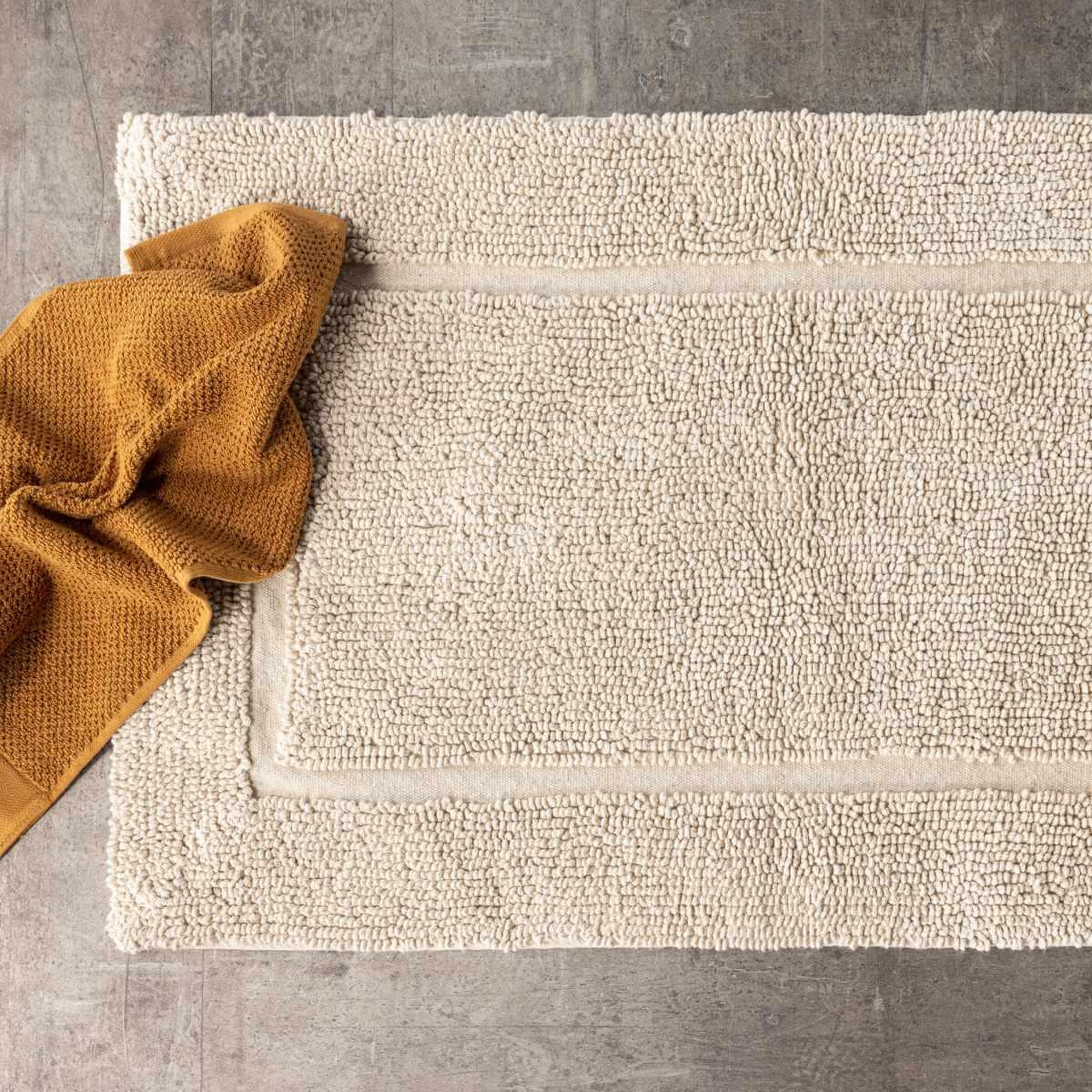 Voir la diapositive 3 : Paris Prix Tapis de salle de bain  william  60x90cm beige