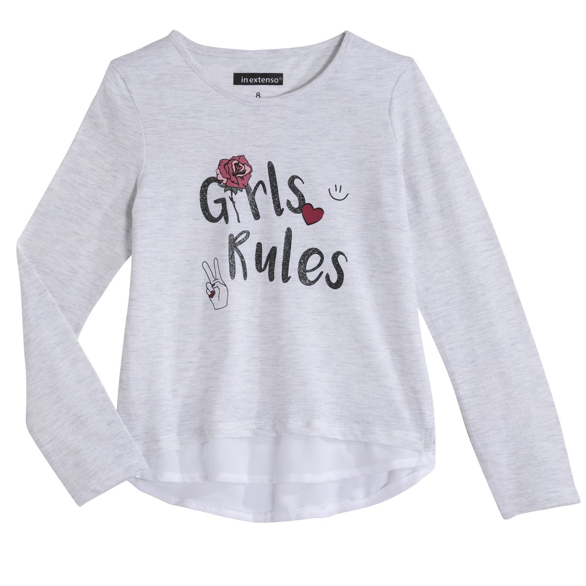 IN EXTENSO T-shirt manches longues fille