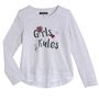 Voir la diapositive 2 : IN EXTENSO T-shirt manches longues fille
