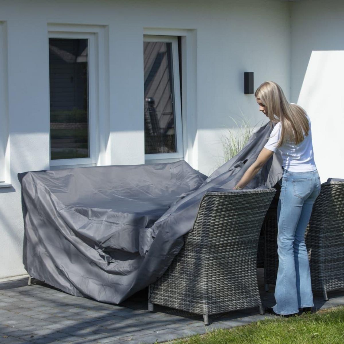 MADISON Madison Housse de meubles d'exterieur 180 x 190 x 85 cm Gris