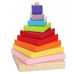 CUBIKA Pyramide en bois a empiler