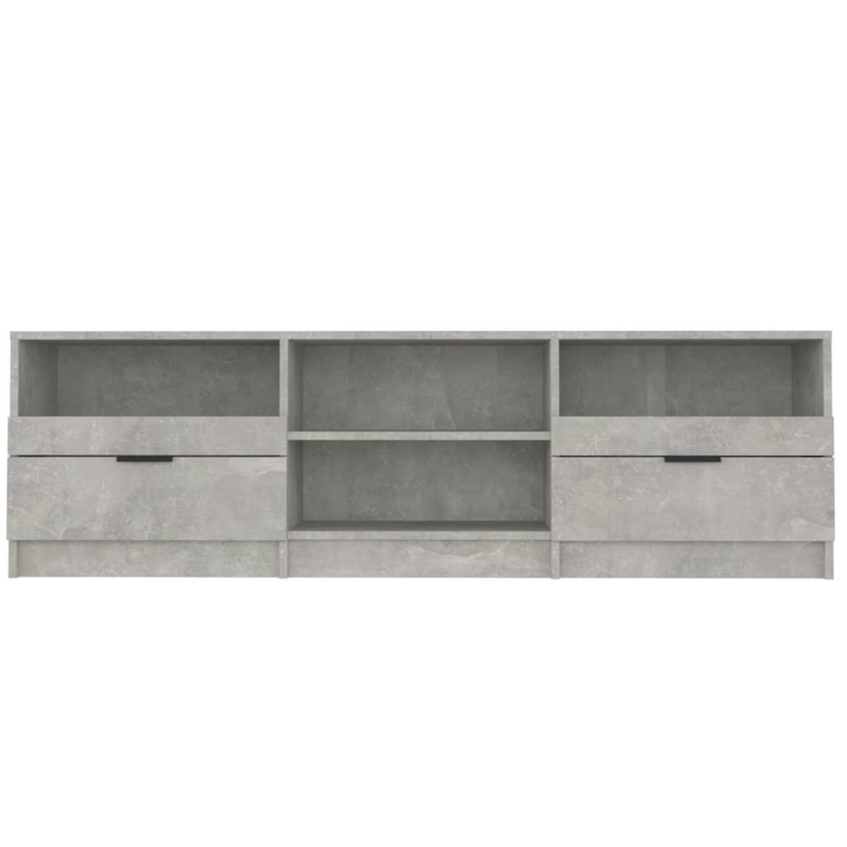 VIDAXL Meuble TV Gris beton 150x33,5x45 cm Bois d'ingenierie