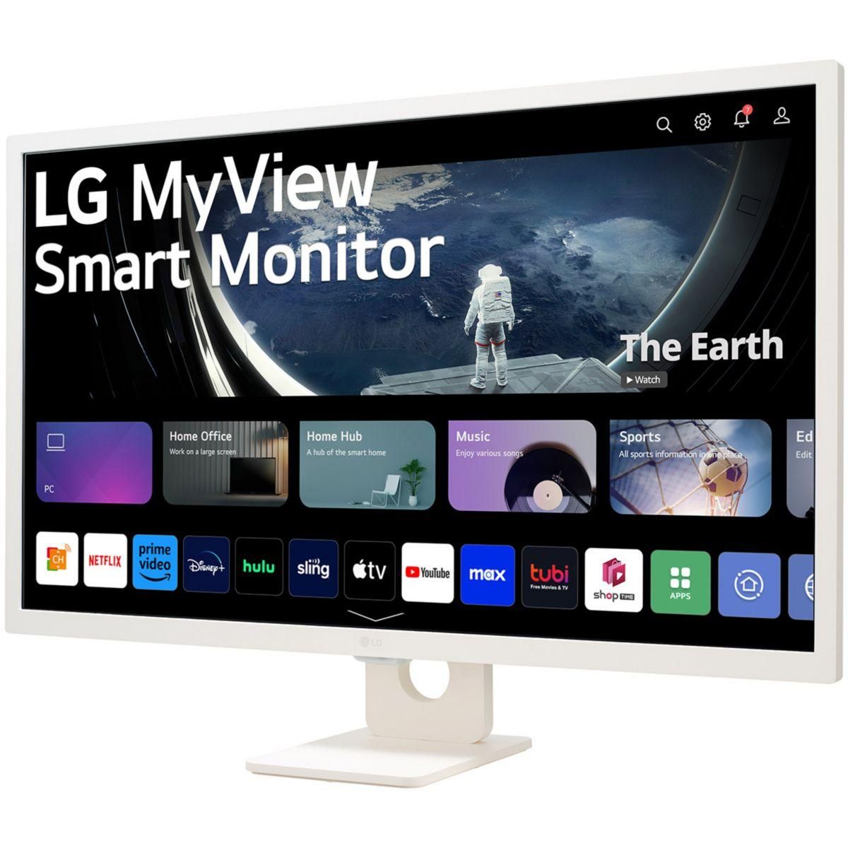 LG Ecran PC Smart Moniteur 32SR50F-W Plat 32'' IPS