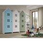 Voir la diapositive 2 : Paris Prix Pack - 3 Armoires Enfant  Casami Bruges  171cm Bleu, Blanc & Vert