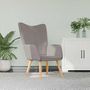 Voir la diapositive 1 : VIDAXL Chaise de relaxation Taupe Tissu