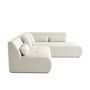 Voir la diapositive 3 : LISA DESIGN Onyx - canapé modulable d'angle droit 5 places - en tissu mailles 3d
