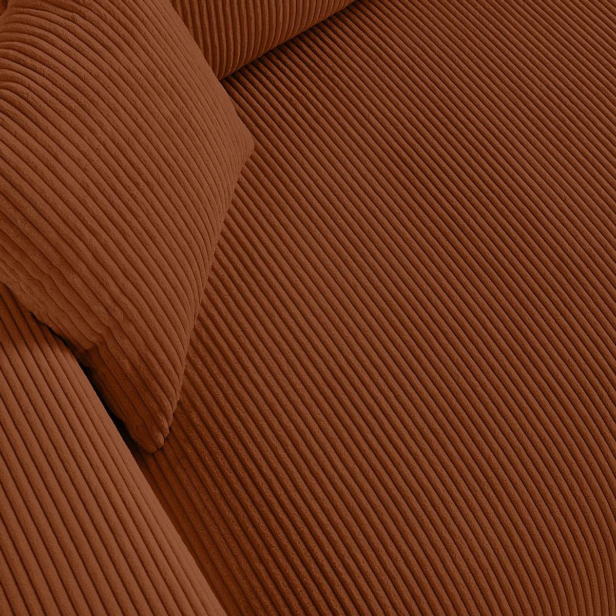 LISA DESIGN Garance - canapé droit 3 places - en velours côtelé