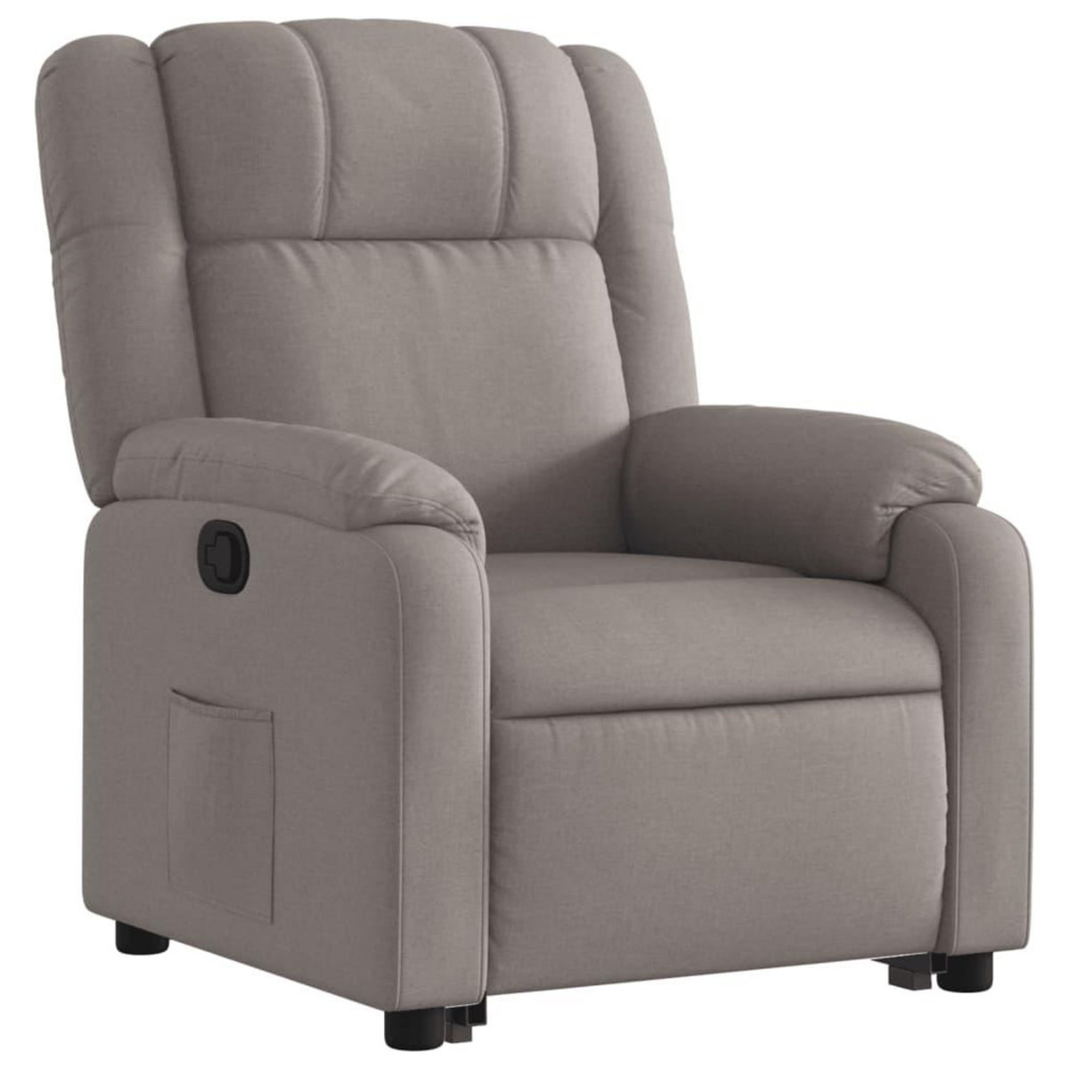 VIDAXL Fauteuil inclinable taupe tissu