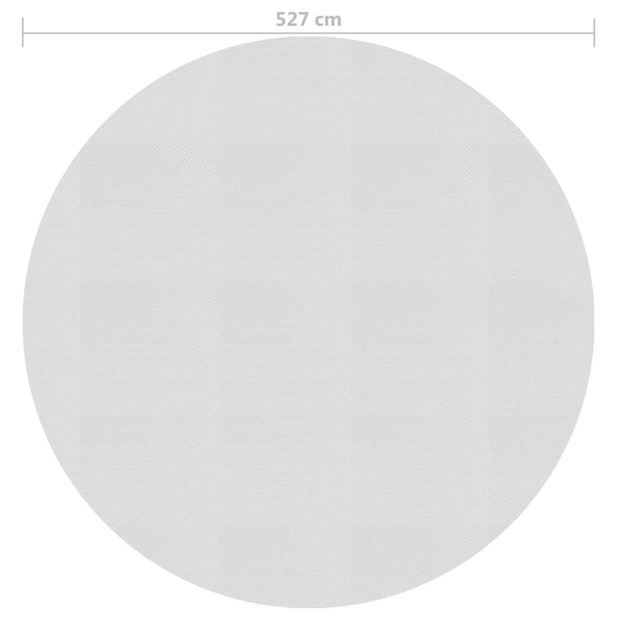 Voir la diapositive 4 : VIDAXL Film solaire de piscine flottant PE 527 cm Gris