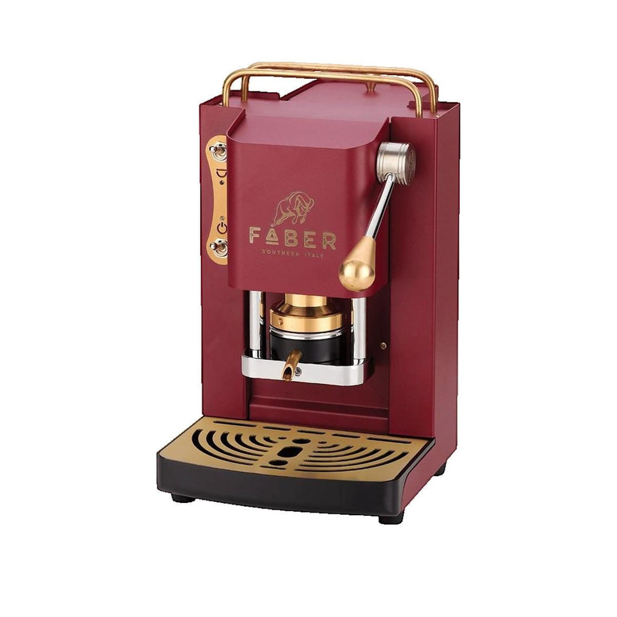 faber Machine à café Faber-coffee-machines Italia Mini Deluxe rouge