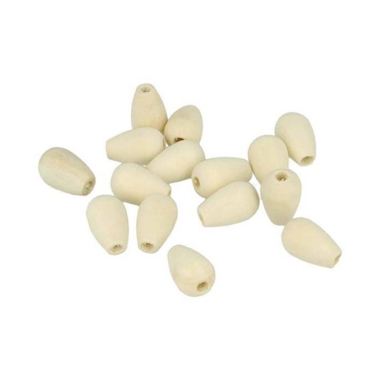 Artemio 25 perles en bois gouttes 18 x 12 mm