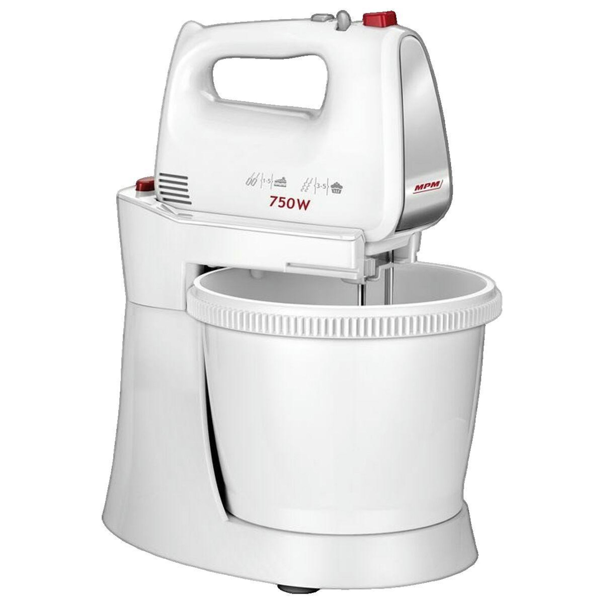Voir la diapositive 2 : MPM Robot pâtissier MPM MMR-22Z Blanc