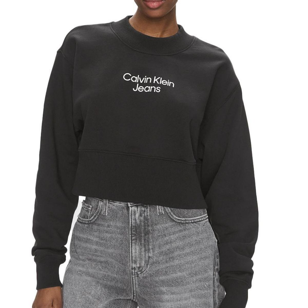 CALVIN KLEIN JEANS Sweat  Femme Calvin Klein Jeans Stacked Institutiona