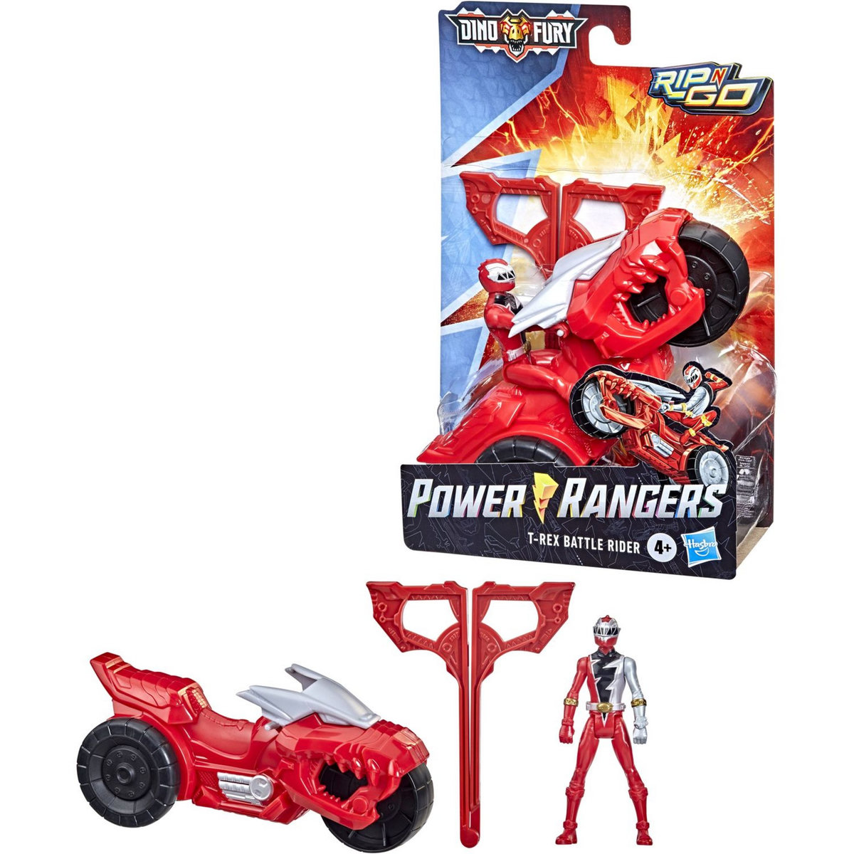 HASBRO Figurine et véhicule Dino Fury Power Ranger Rouge