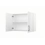 Voir la diapositive 2 :  Meuble de cusine haut 2 portes L80cm P28cm DISCOUNT