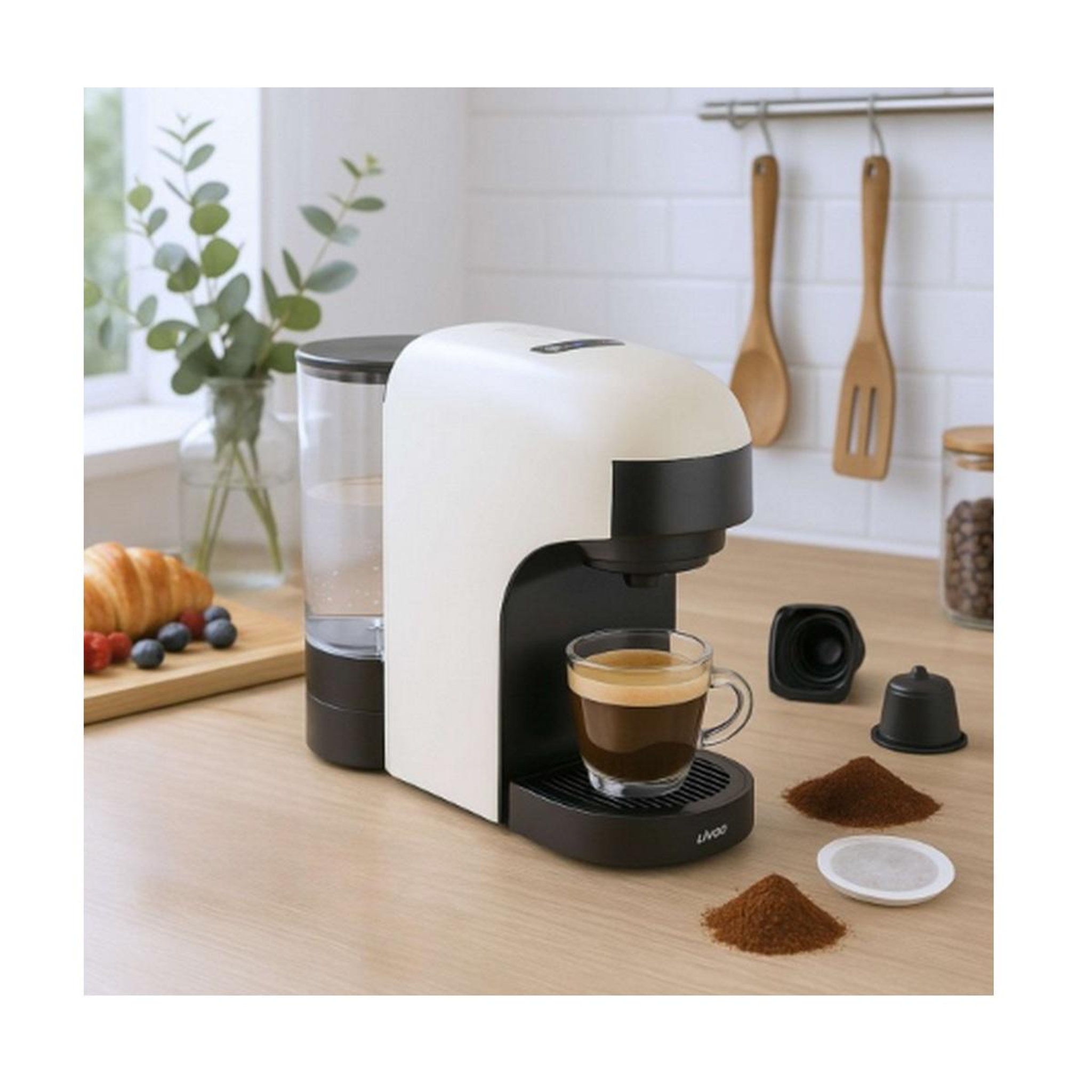 Voir la diapositive 3 : LIVOO Machine à café multi-capsules 4 en 1 0.85l 1400w - dod217c