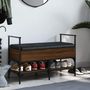 Voir la diapositive 3 : VIDAXL Banc a chaussures chene marron 85,5x42x57,5cm bois d'ingenierie