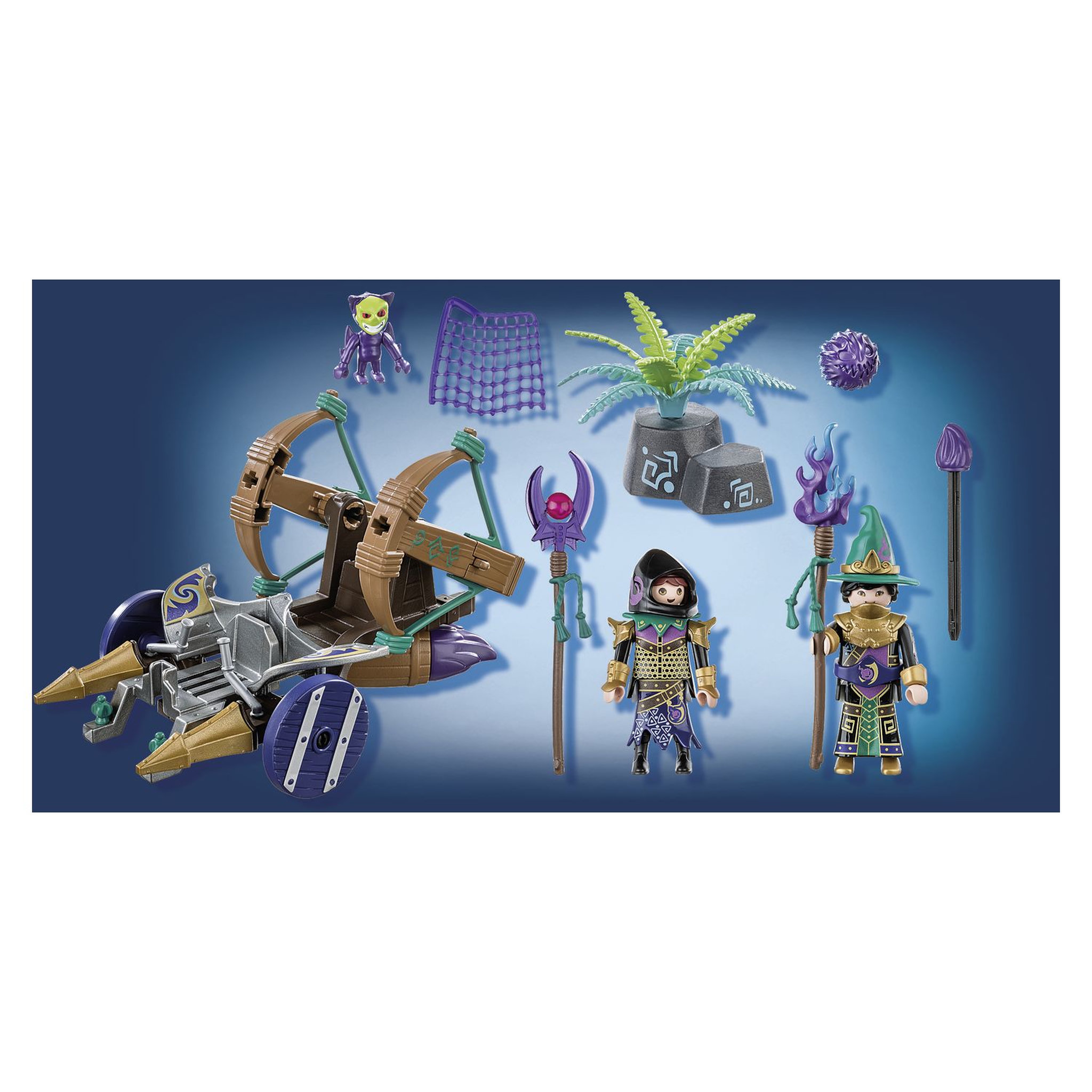 Voir la diapositive 3 : PLAYMOBIL 70748 Novelmore - Violet Vale - Véhicule catapulte