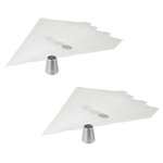 DR.OETKER Ensemble de 8 poches à douille et embout cristal de glace en inox Dr.Oetker Baker Edition