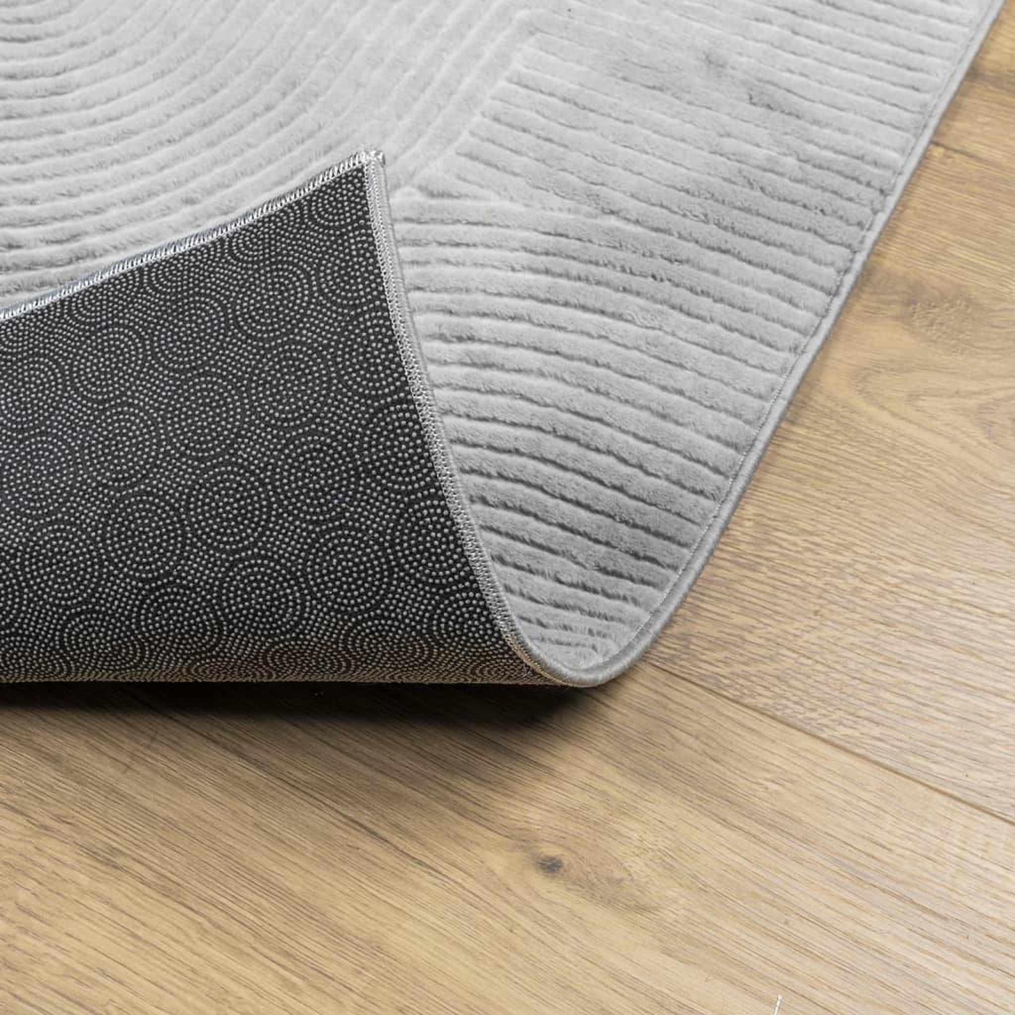 Voir la diapositive 5 : VIDAXL Tapis IZA poils courts style scandinave gris 80x150 cm