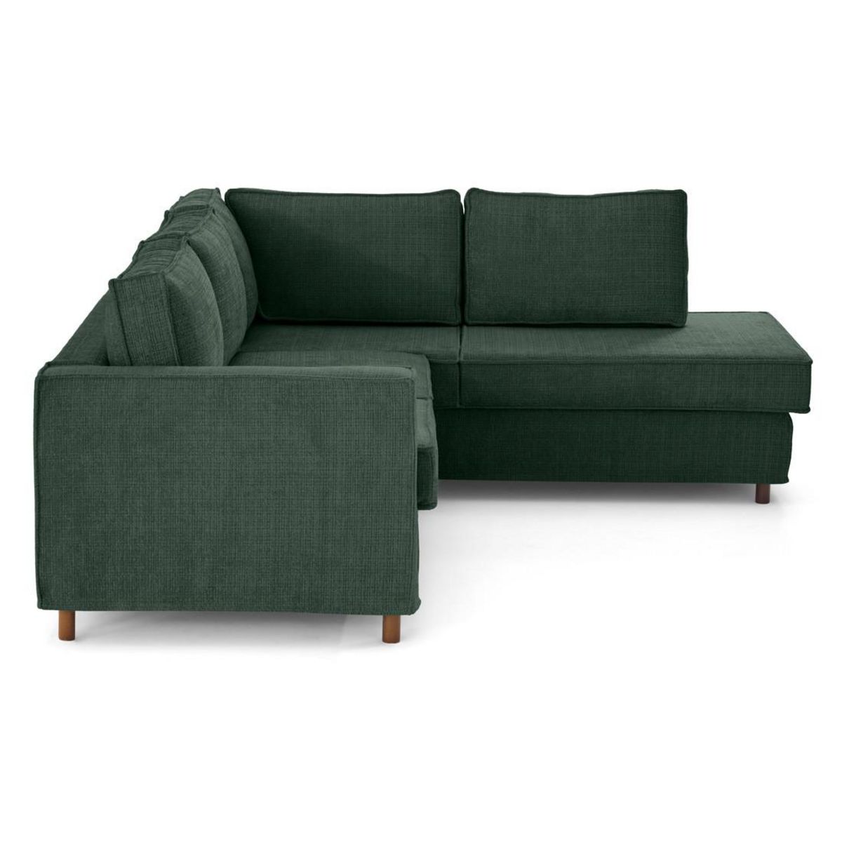 LISA DESIGN Jake - canapé déhoussable d'angle droit 5 places en velours texturé