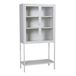 Paris Prix Vitrine 2 Portes en Verre  Misha  150cm Blanc