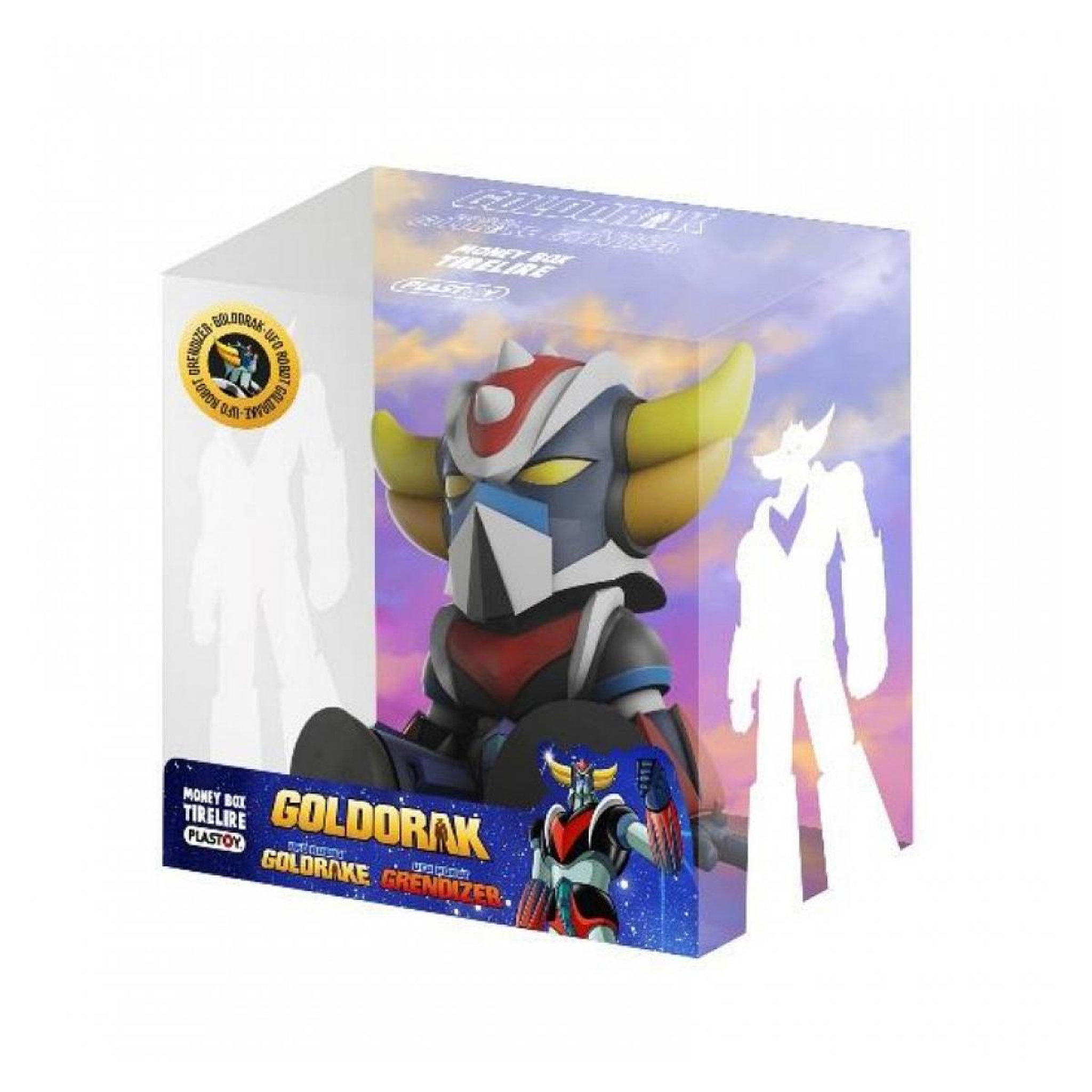 Voir la diapositive 2 : Plastoy Tirelire chibi Goldorak assis