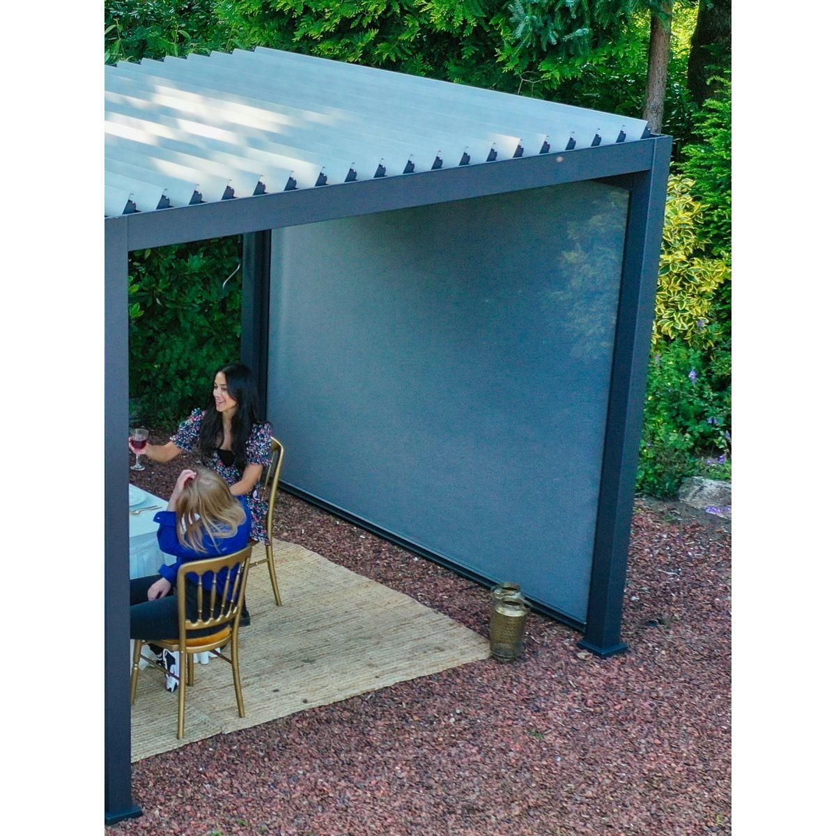 OMBREA Store Latéral 3m anthracite pour Pergola Bioclimatique OMBREA®